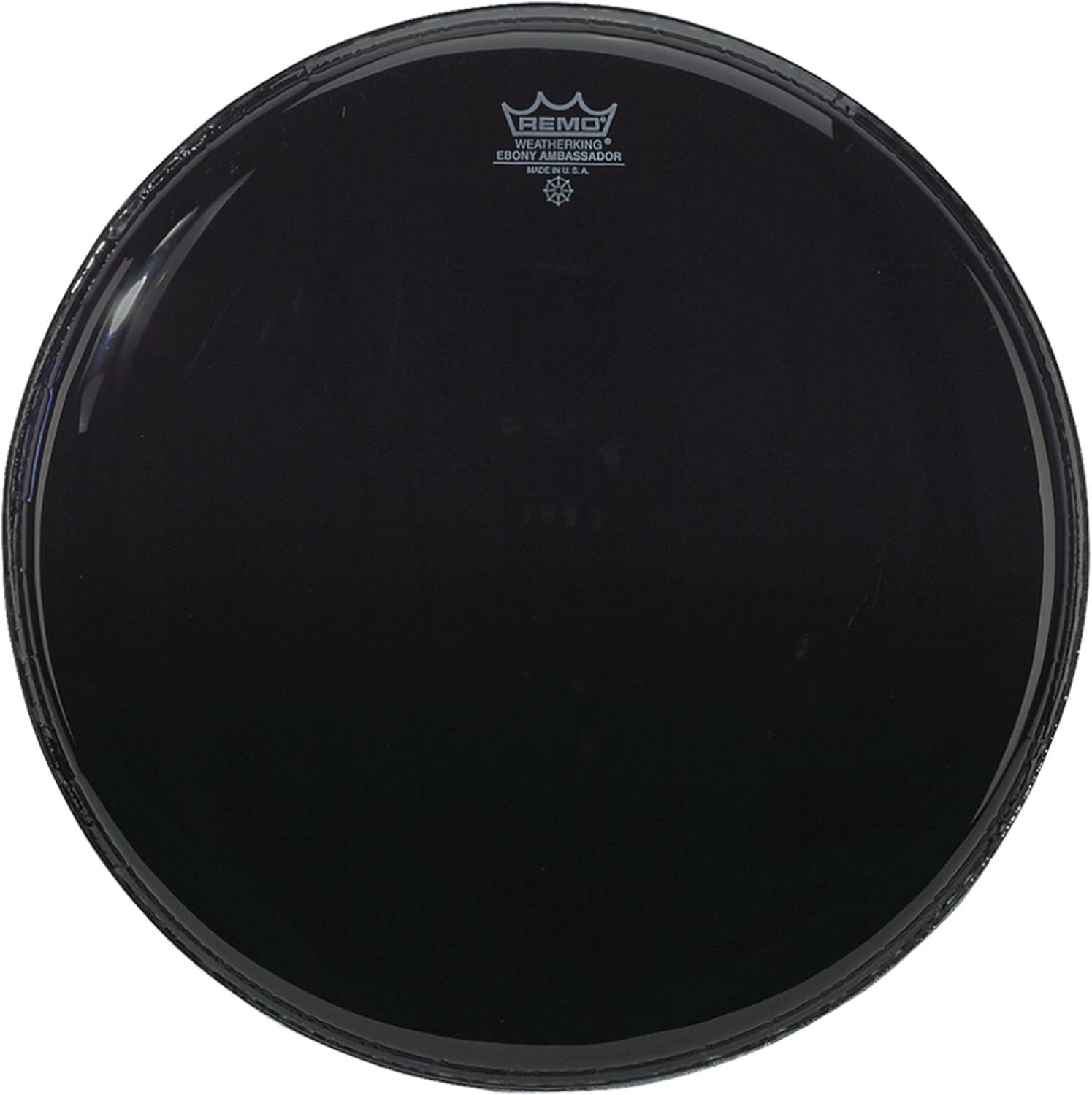 Remo ES-0018-00 Batter, AMBASSADOR, EBONY, 18" Diameter