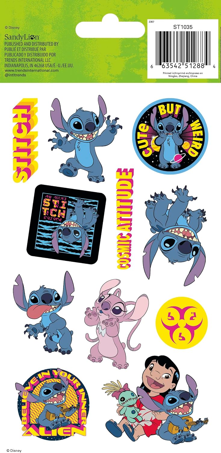 Disney Stitch Holographic Stickers Pack image 2