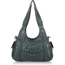 Angel Kiss Womens Shoulder Bag Vegan Leather Hobo Purses and Handbags Satchel Tote Bags for Women with Adjustable Strap