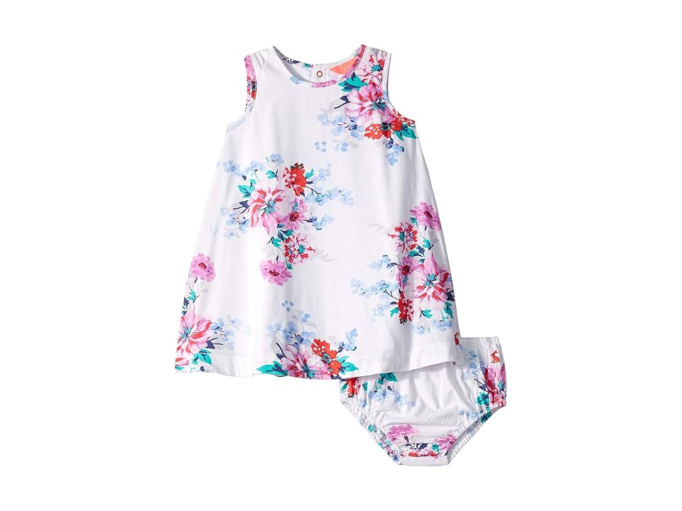 

Joules Kids Bunty Dress (Infant) (White Small Floral) Girl's Dress, Multi