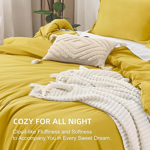 Miniatura 103 de Litanika - Juego de edredón de tamaño queen extragrande, 3 piezas, color verde salvia, ligero, unicolor, para todas las estaciones, esponjoso Verde