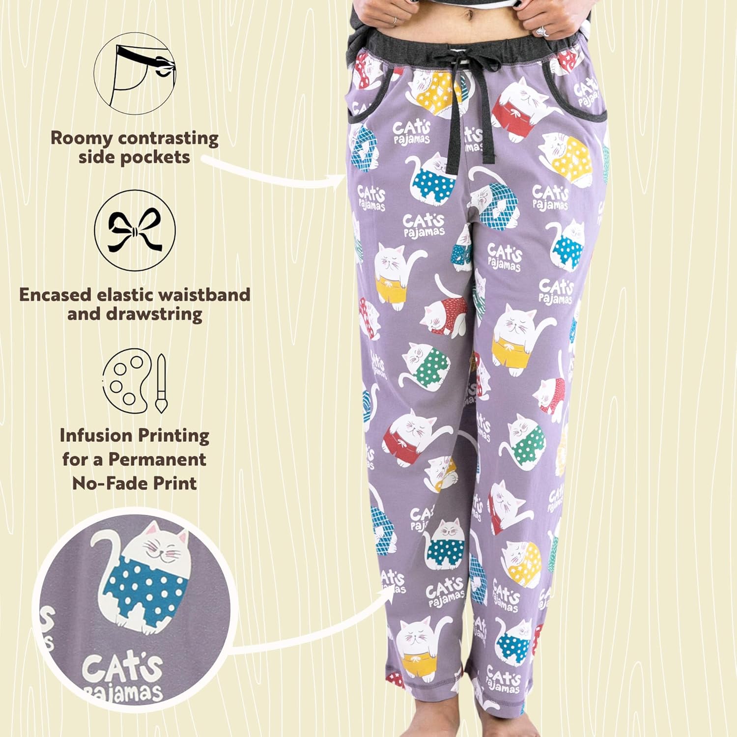 Lazy One Pajamas for Women, Cute Pajama Pants, Cat and Dog Pajamas for Women, Comfy Women's PJs - Image 6