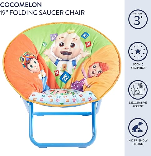 Miniatura 109 de Idea Nuova Paw Patrol Skye - Silla plegable Saucer™ de 19 pulgadas con marco de metal rosa, a partir de 3 años Avengers / Gris,Pistas de