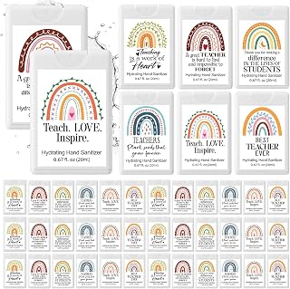 24 Pack 24 Pcs Teacher Hand Sanitizer Gift,White | Back to School Gift, Travel Size Mini Power Mist, Daycare Preschool Kindergarten Teacher Favor, 1 Fl. oz, Different Scent