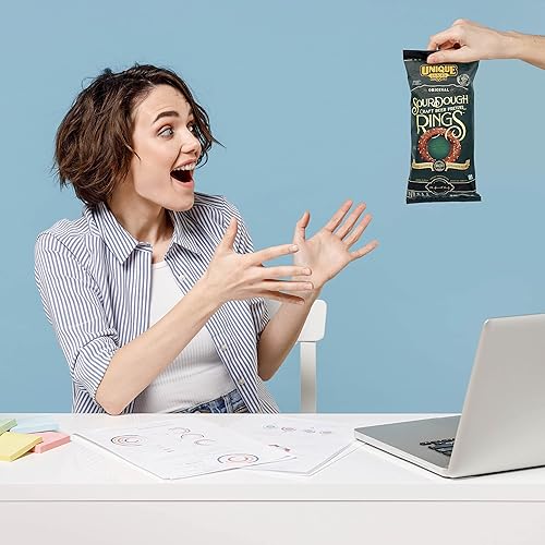 Miniatura 6 de Unique Snacks Sourdough Craft - Anillos de pretzel de cerveza, vegano, horneado en casa, certificado OU Kosher y sin OMG, bolsa de 11 onzas (paquete