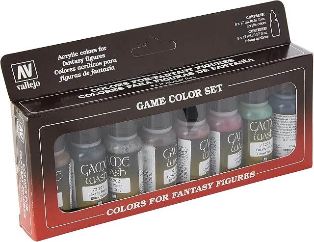 Vallejo AV Washes Set - 8 x 17ml