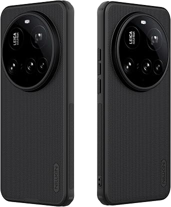 Case for Xiaomi Mi 15 Ultra, Slim Fit Dotted Frosted Matte Hard PC Back Cover Soft TPU Bumper Corner Airbag Shockproof Black