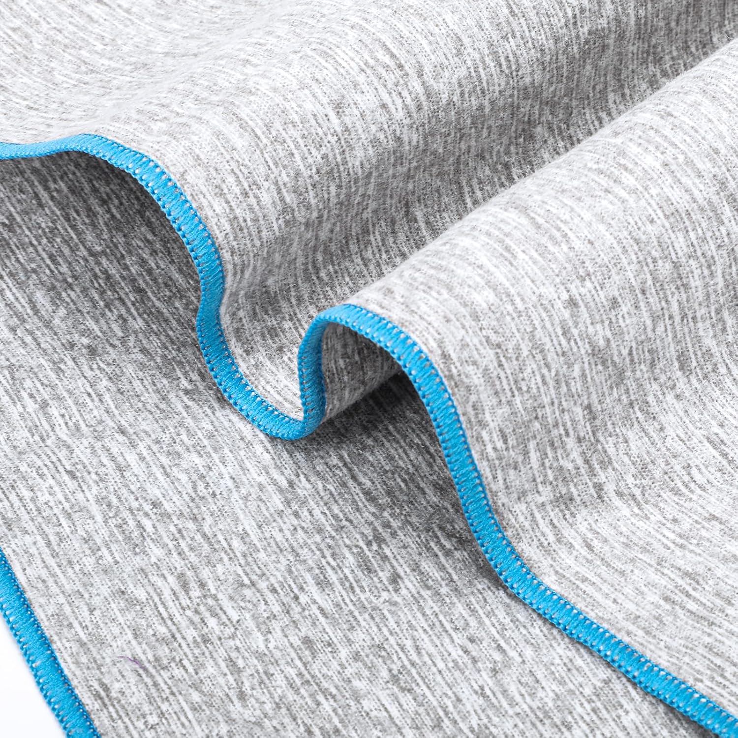 6 Pack Microfiber Gym Towels Quick Dry Lightweight Sweat Towel for Men Women Working Out Fitness Tennis Running Hiking Cycling Fishing Camping(6 Pack(Grey))