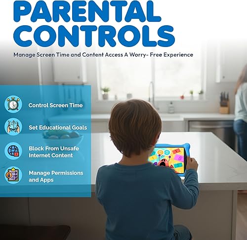 Miniatura 6 de Contixo Paquete de tabletas de aprendizaje Disney Kids de 7 pulgadas, auriculares, lápiz capacitivo y bolsa, libro de cuentos Disney preinstalado