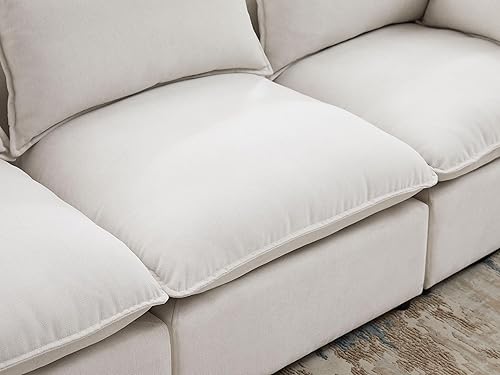 Miniatura 5 de VANOMi Sofá seccional modular, sofá seccional de 6 plazas Sofá seccional modular para sala de estar, sofá en forma de V