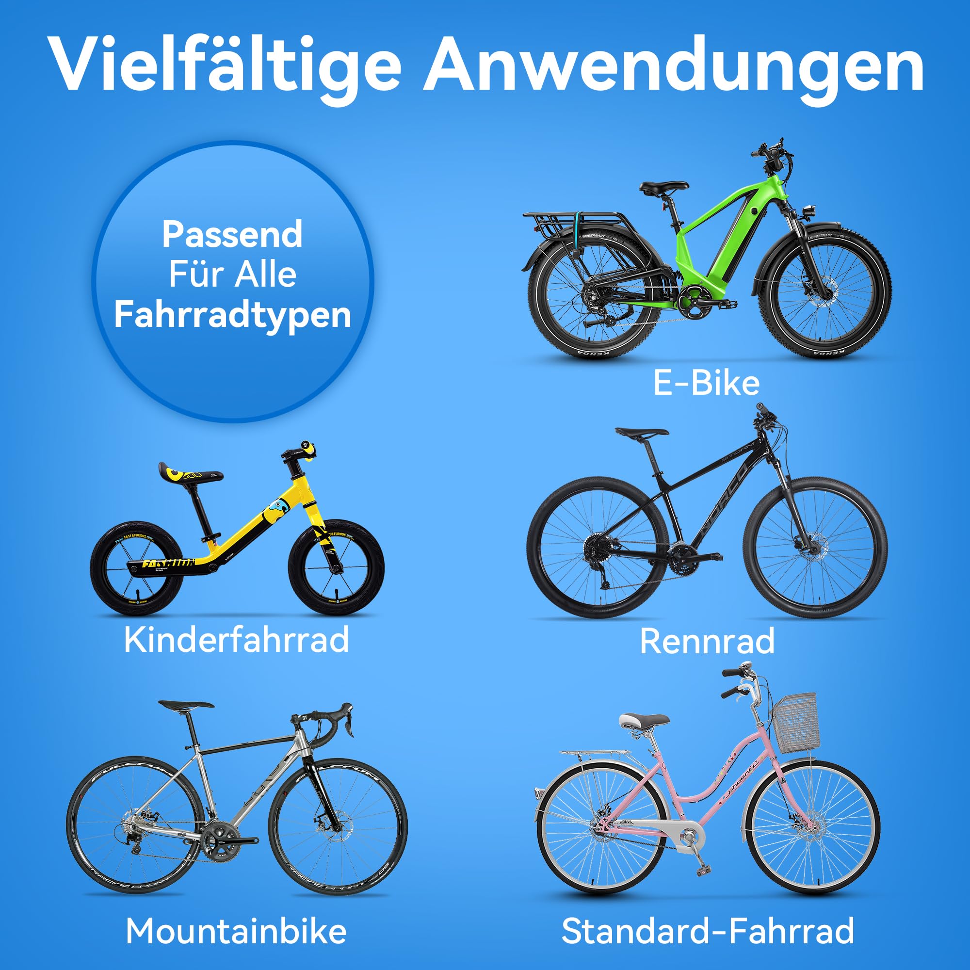Coicer 4PCS Fahrrad Rahmenschutz und E-Bike Akku Feuerfeste Tasche XL (56x23x24.5 cm)