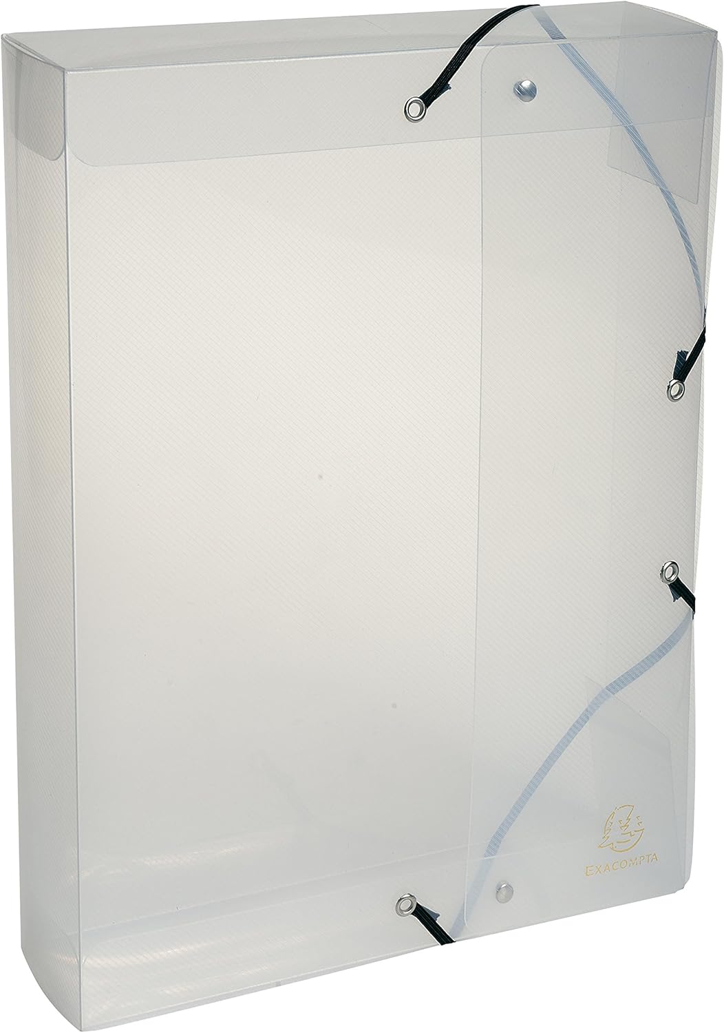 Exacompta Crystal PP Filing Box, A4, 60 mm spine, A4 - Clear