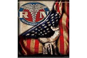 YEEIFFD 5D Diamond Painting Kits for Adults -Registered Nurse USA, Patriotic Full Drill Diamond Arts