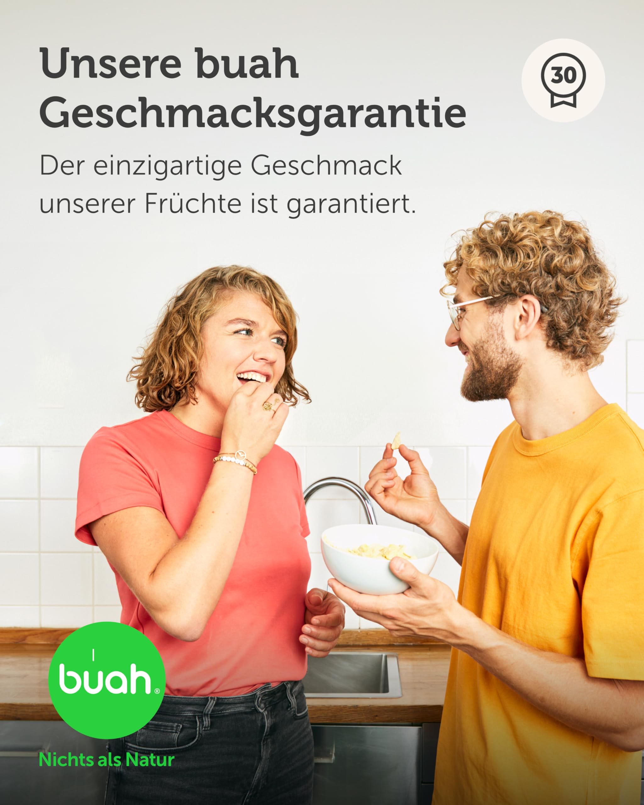 BUAH® Gefriergetrocknete Früchte Probierset | Perfekter Snack aus knusprigen Fruchtchips | Süßigkeiten Alternative ohne Zuckerzusatz, Toppings für Porridge | Vegan Glutenfrei