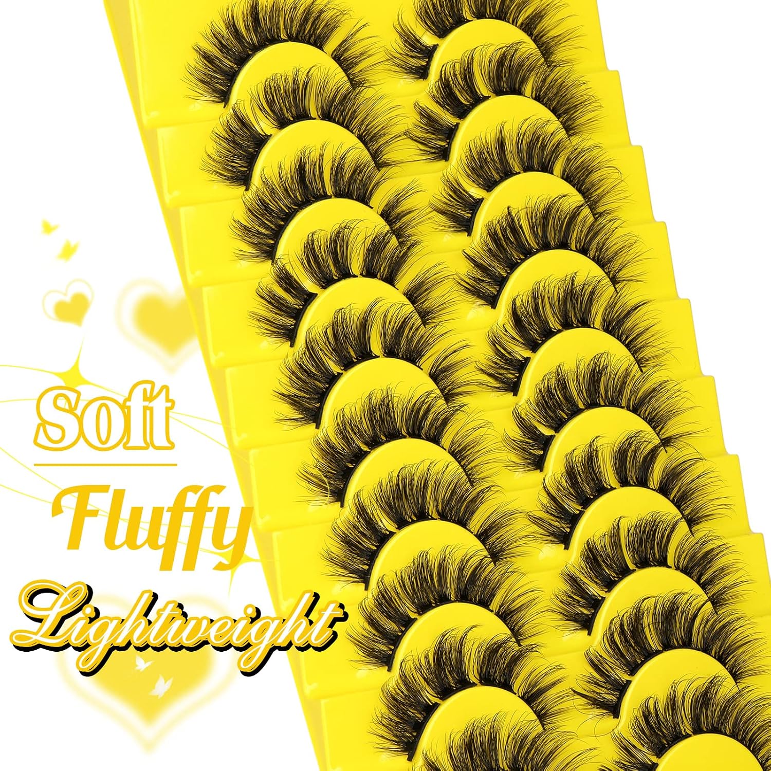 Lash Clusters Wispy Individual Lashes C Curl Mink Eyelash Clusters DIY Lash Extension 11-15MM Fluffy Volume Cluster Eyelashes 80 Clusters DIY Lashes at Home by Yawamica