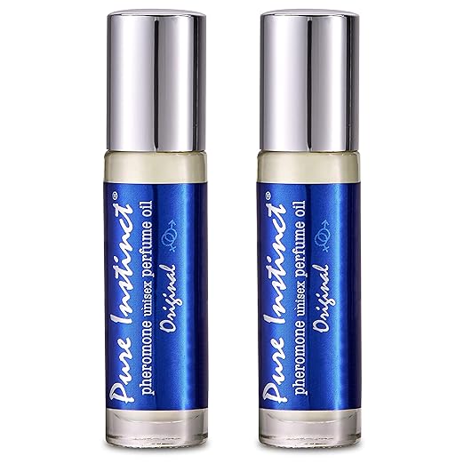 Pure Instinct Roll-On (2-Pack) - The Original Pheromone Infused Essential Oil Perfume Cologne - Unisex For Men and Women - TSA Ready