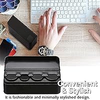 Vista 5 de Zone Tech, caja de almacenamiento de monedas, con soporte para monedas, contenedor y organizador de alta calidad.