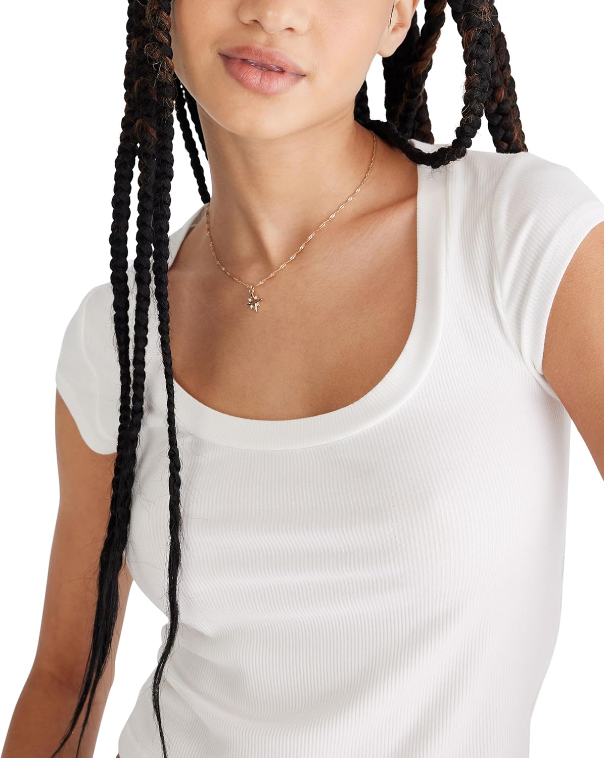 AEROPOSTALE Women's Seriously Soft Rib Scoop Neck Baby Tee