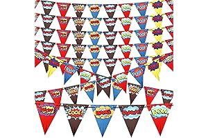 Hero Birthday Party Banner Garland Decor
