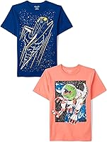 Vista 1 de The Children's Place Camisetas gráficas de manga corta para niños, multipack