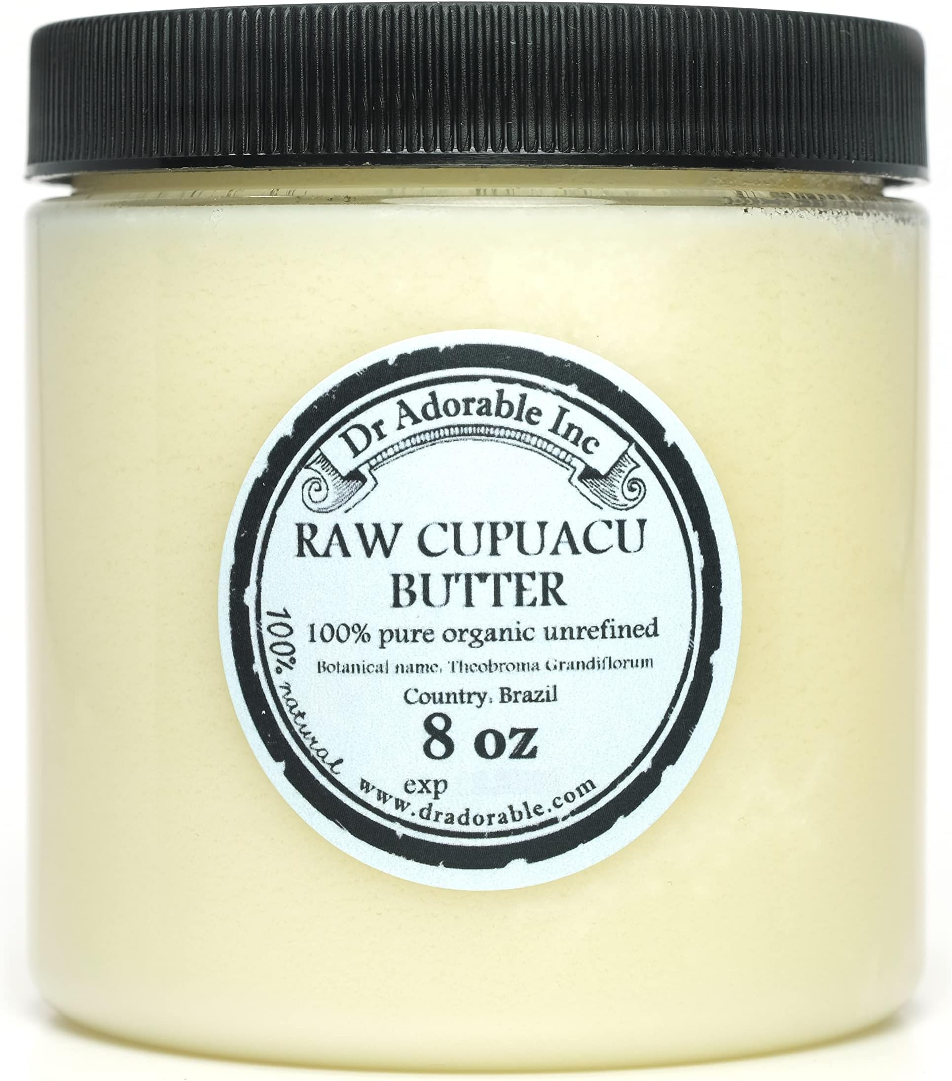 8 oz - Cupuacu Butter - Exotic Unrefined Pure Natural Organic Cold Pressed