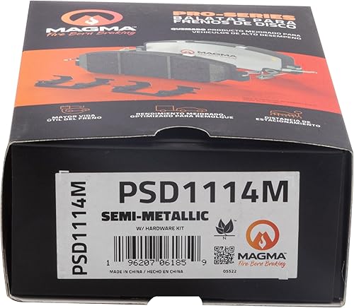 Miniatura 5 de Pastillas de freno semimetálicas PSD1114M, traseras