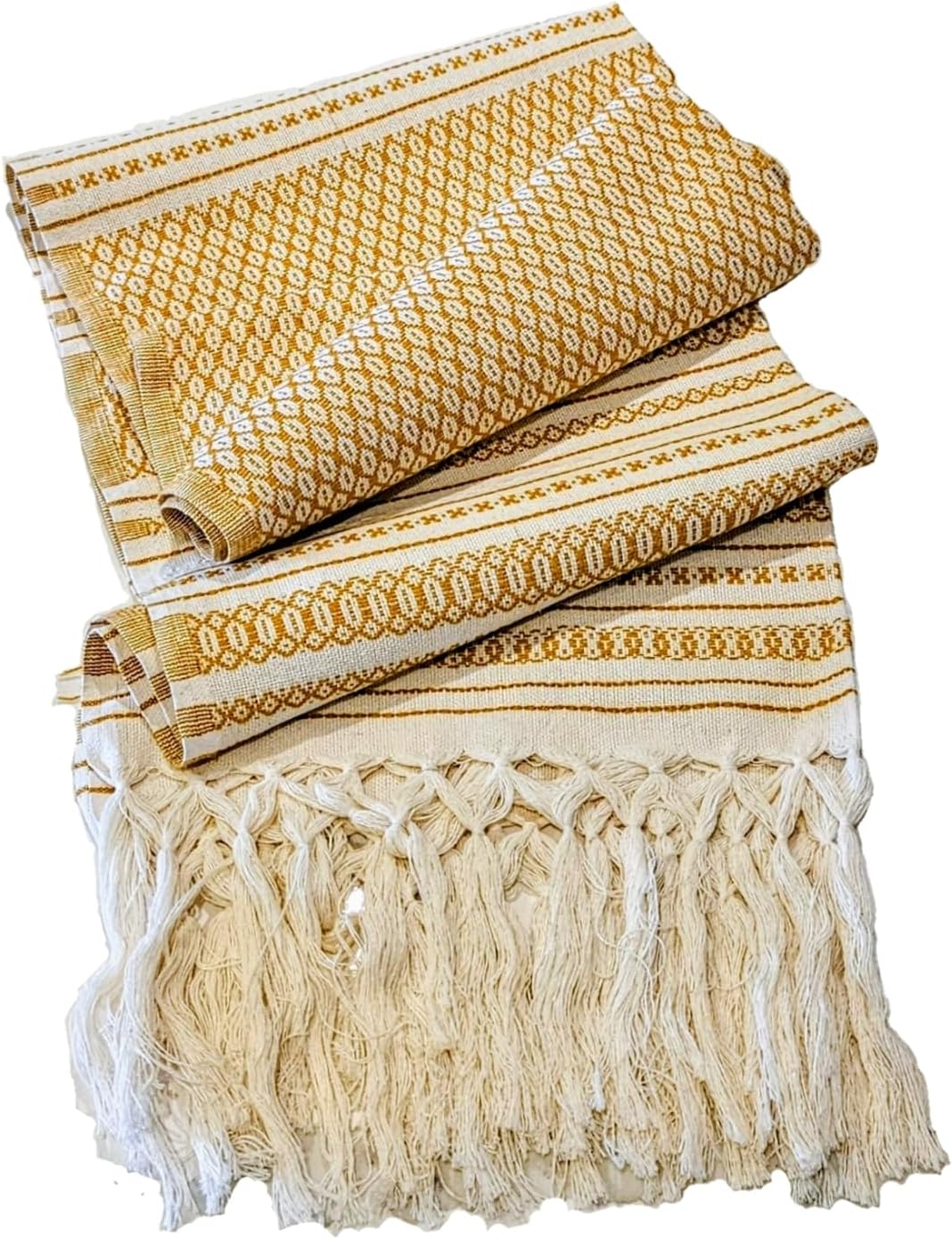 ALKIMIA INC Mexican Handmade Cotton Dotted Rebozo Shawl
