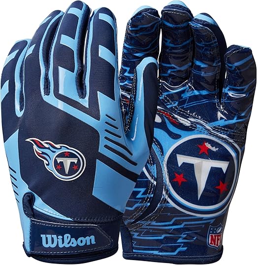 Wilson NFL Stretch Fit Football Gloves – Youth and Adult Sizes