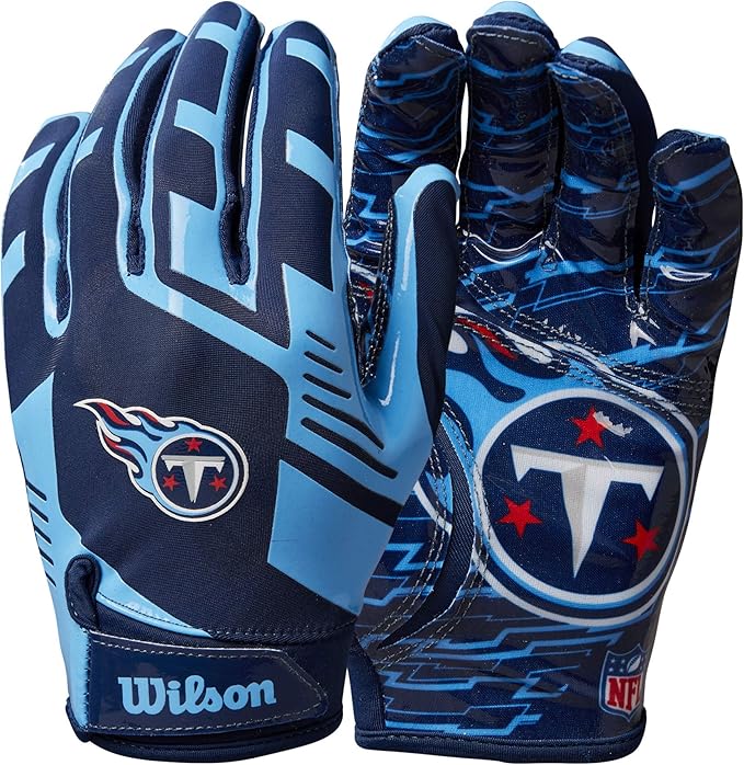WILSON NFL Team Logo Stretch Fit Receiver Gloves