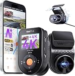 Vantrue S1 Pro Max AI Dash Cam, 4K Dash Camera with Parking Mode, Voice/APP Control, 5GHz WiFi, STARVIS 2, HDR, PlatePix, Night Vision, GPS, Dashcam Support 1TB