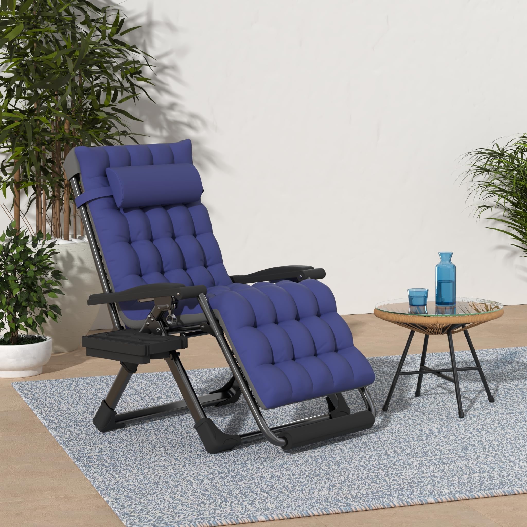 Slendor Oversized Zero Gravity Chairs XXL, Padded Zero Gravity