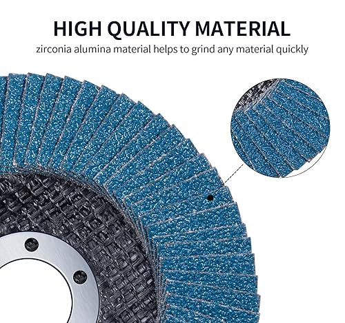 Miniatura 31 de S SATC 20 discos de aleta 4 1/2 para amoladora angular, amoladora de alto rendimiento, disco de aleta 80 grit tipo 29