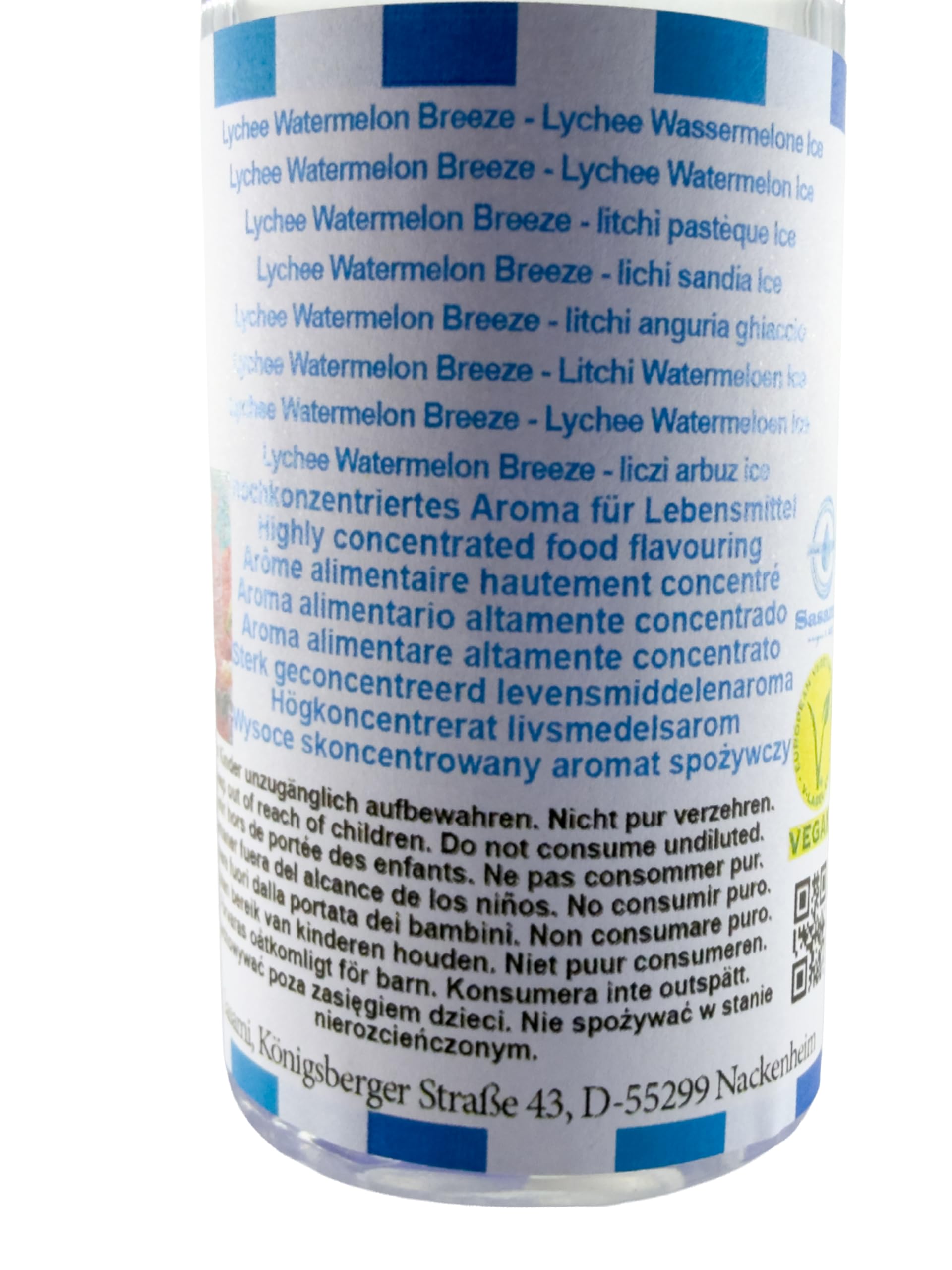 Lychee Watermelon Breeze - lichi sandía Ice aroma concentrado - Vegano - Sasami - 100ml