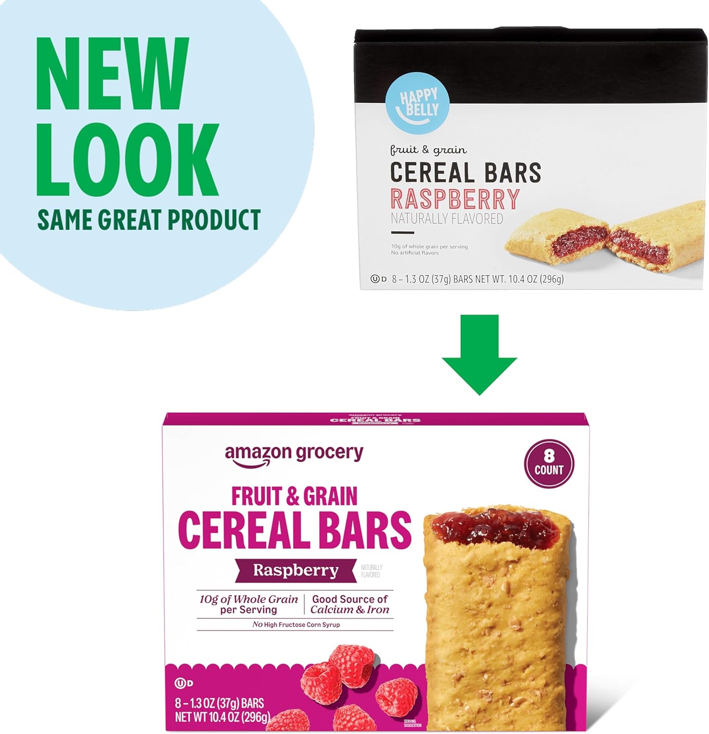 n Grocery, Fruit & Grain Cereal Bars, Raspberry,8 Ct