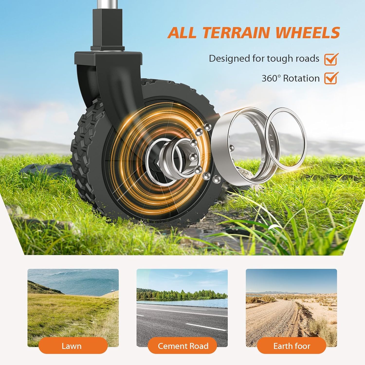 Collapsible Wagon with Wheels，Large Capacity Utility Wagons Carts Heavy, Wagons Carts Foldable, Adjustable Telescopic Handle, Foldable Wagon- Ideal for Camping, Shopping, Outdoors