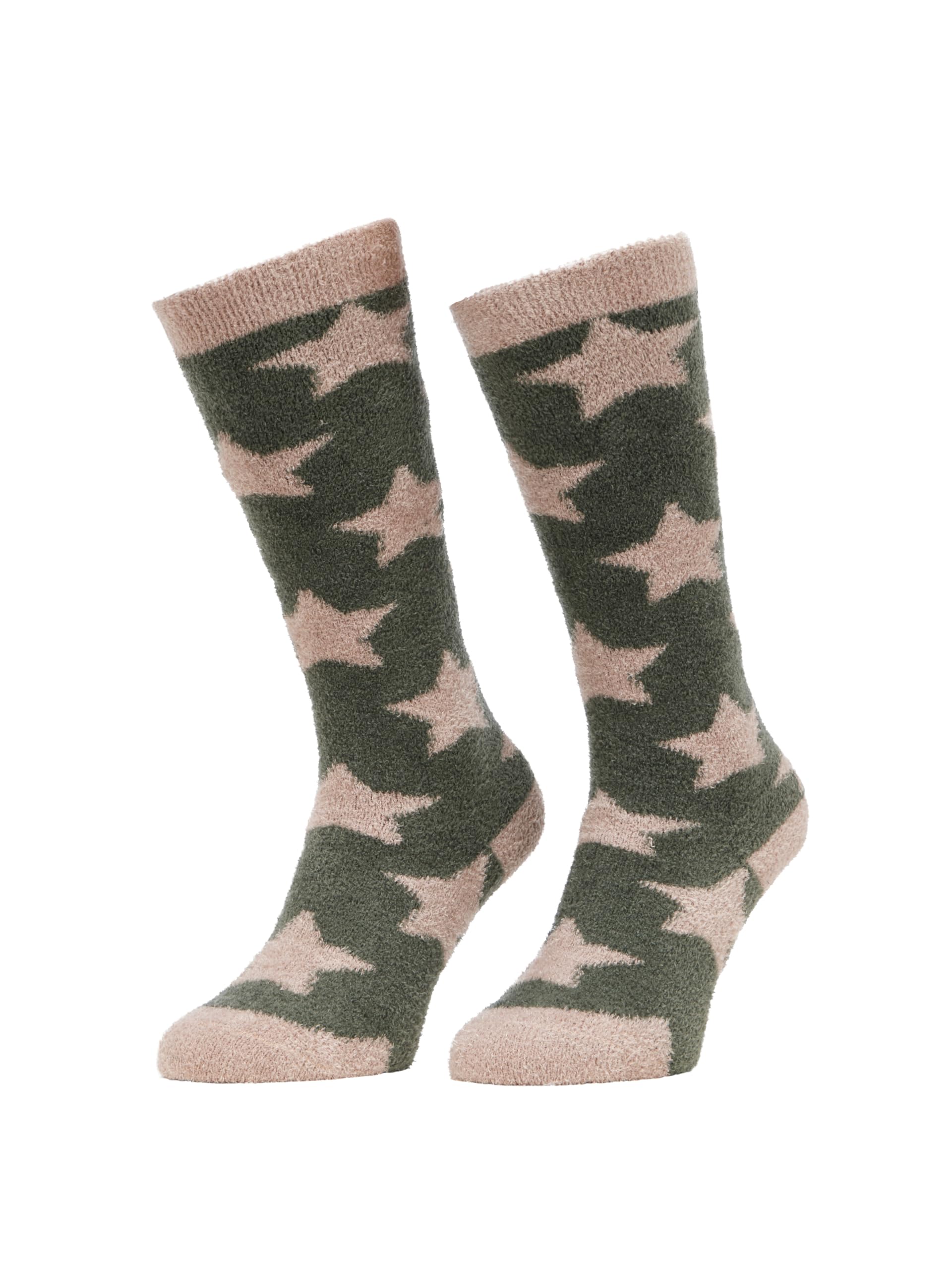 LeMieux Sasha Star Fluffies Socks - Almond - Small