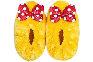 Cozy Comfort with Minnie Mouse Plush Slippers