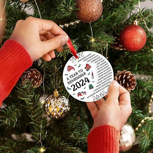 Miniatura 120 de Adorno de Navidad personalizado, foto personalizada con imagen y nombre, decoración del árbol de Navidad, bolsa de terciopelo incluida, adorno