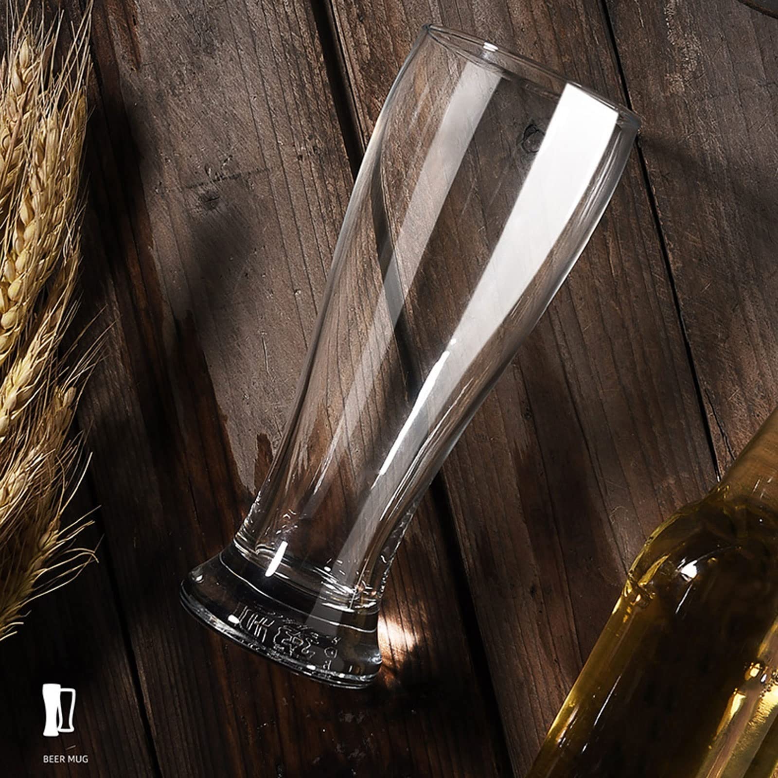 Vasos Conjunto de Copa de Cristal de Cerveza Grande de 6 Piezas 16oz Cerveza Creativa Whisky Jugo de cristalería Sin Plomo Capacidad de Plomo Clear Clear Set de Vidrio Vasos de Agua Vaso de Barra
