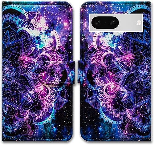 Miniatura 37 de Funda para Pixel 7a, diseño de pájaro negro de cuero verde con tapa para teléfono con ranura para tarjetas, soporte para Google Pixel 7a