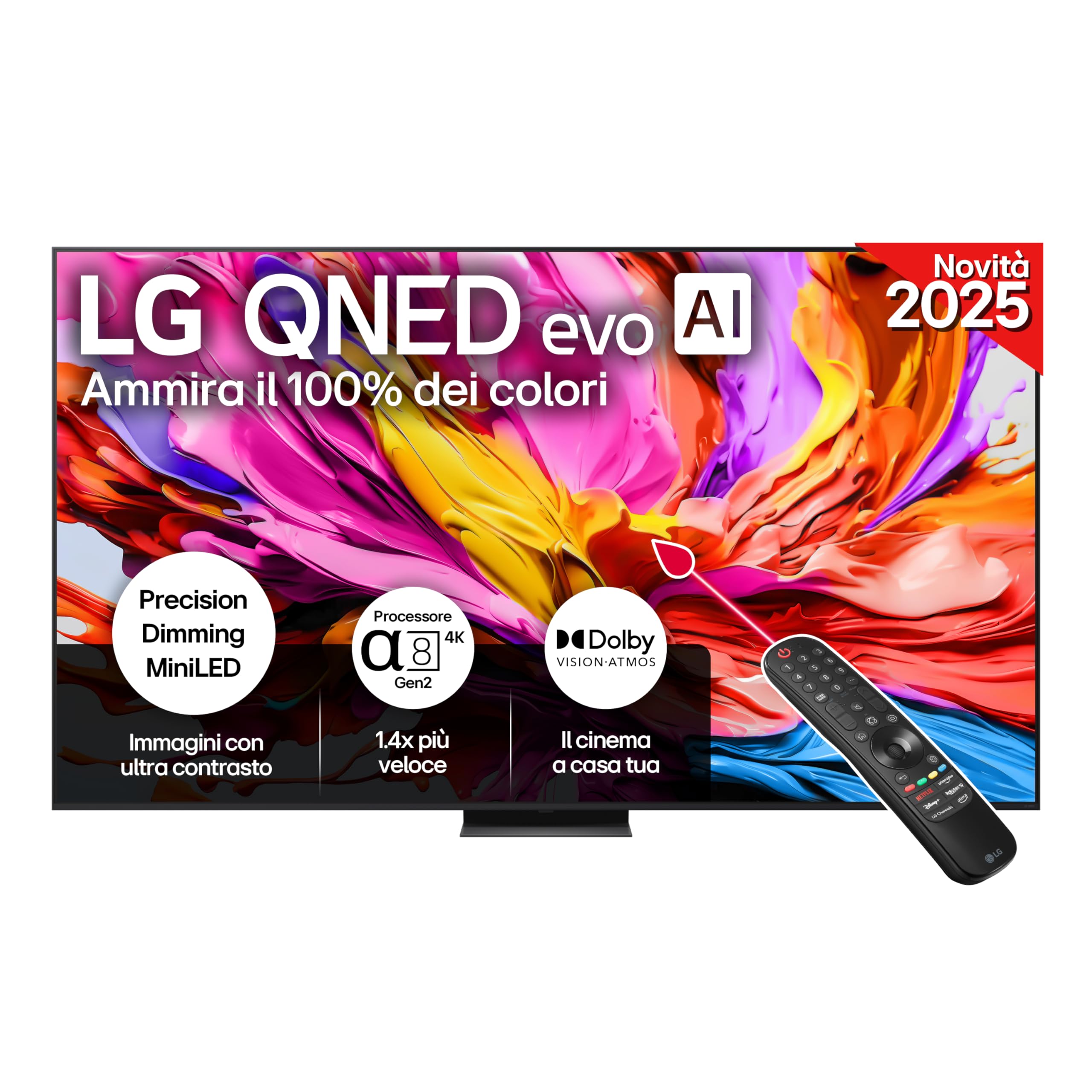 LG QNED evo AI 100QNED86A6 TV QNED, 100 
