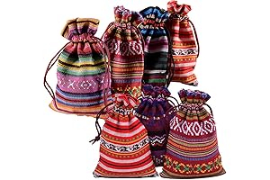 jianxun 25 Pack Mini Drawstring Gift Bag 3.9x5.5inch , Cotton Linen Jute...