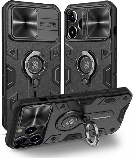 Nillkin Compatible for iPhone 13 Pro Case, CamShield Armor Case with Slide Camera Cover, PC &amp; TPU Impact-Resistant Bumpers...