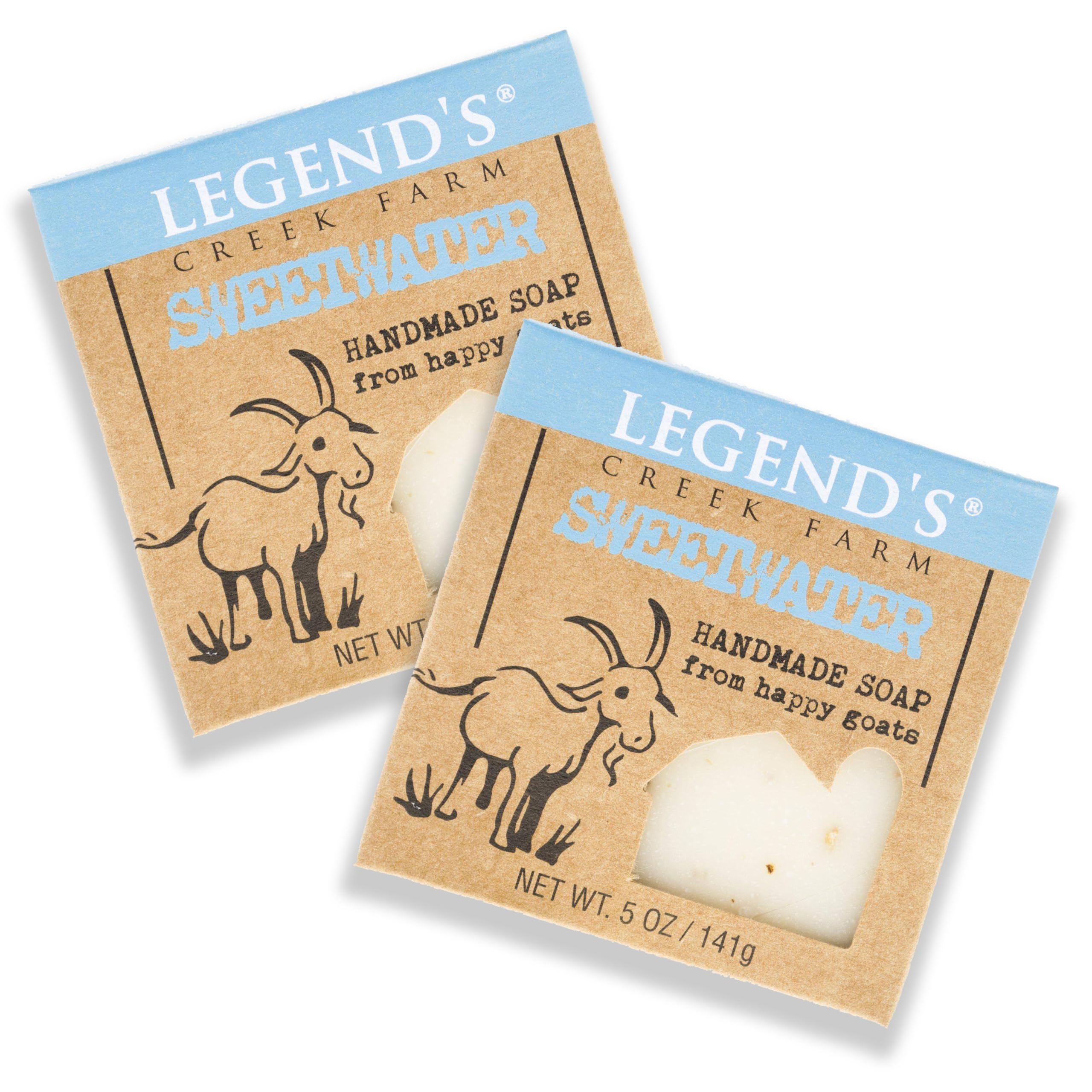 Legend's Creek Farm Goat Milk Soap - Cleansing Moisturizing Bar for Hands and Body - 5 Oz Creamy Lather, Nourishing, Gentle Natural Soap for Sensitive