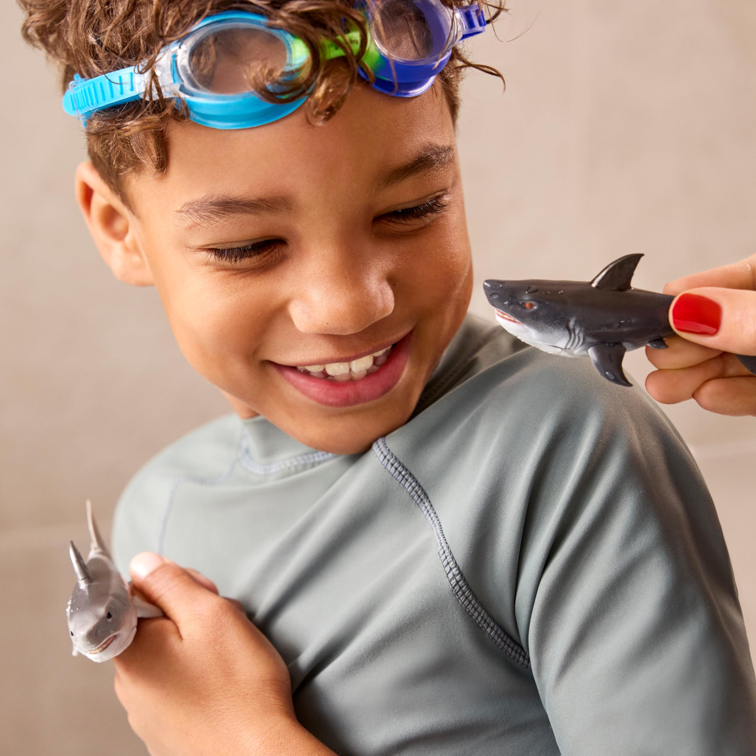 ZURU Robo Alive Water Activated Shark Confezione da 2 (Blue) Giocattolo Robotico da Bagno
