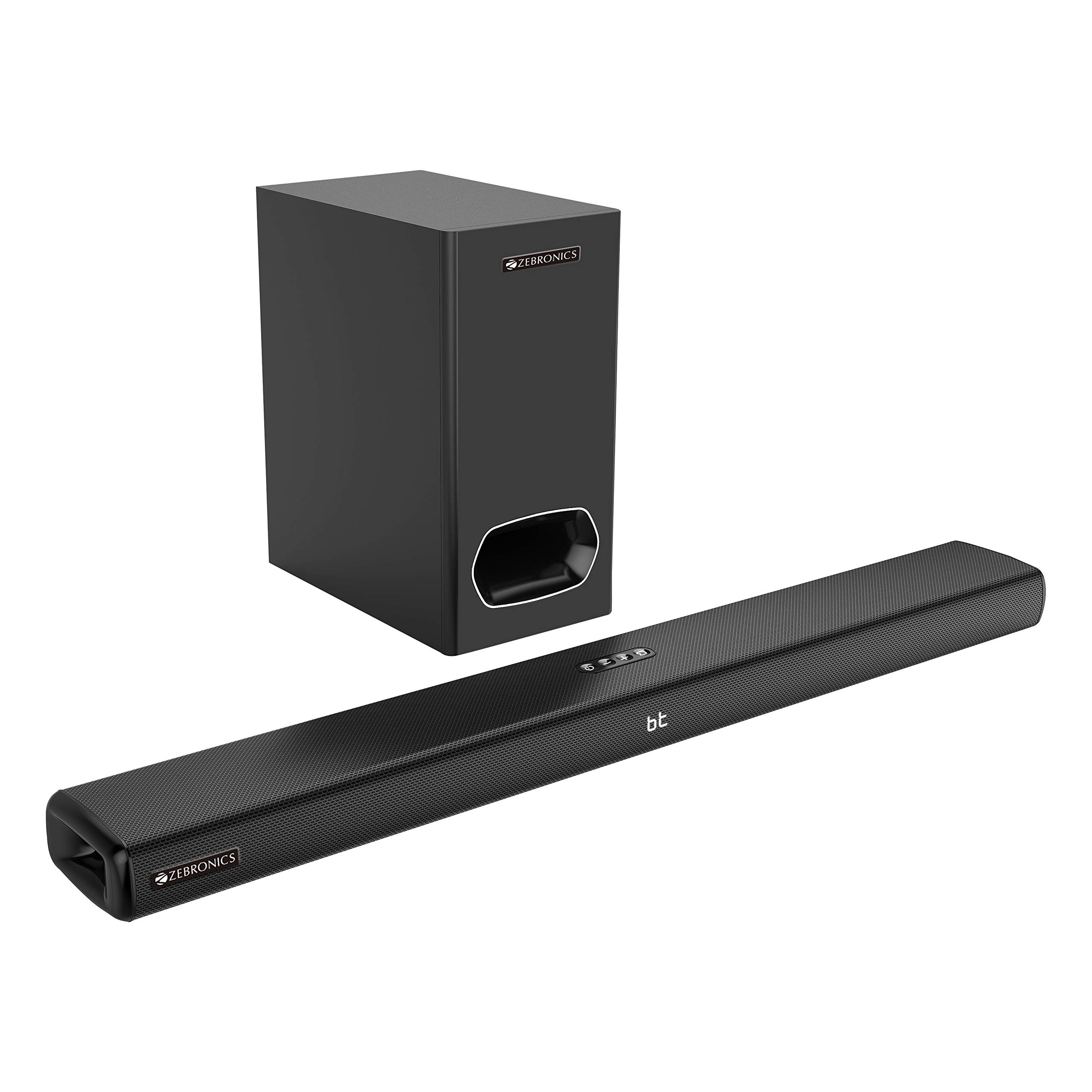 Zebronics Wireless Bluetooth Soundbar, 42 Watts, Upto 7h Playback, Dual 57mm Drivers, Dual Passive Radiators, TWS, Call Function, Type-C Charging, USB, AUX (Vita Bar 301) — Amazon image 9