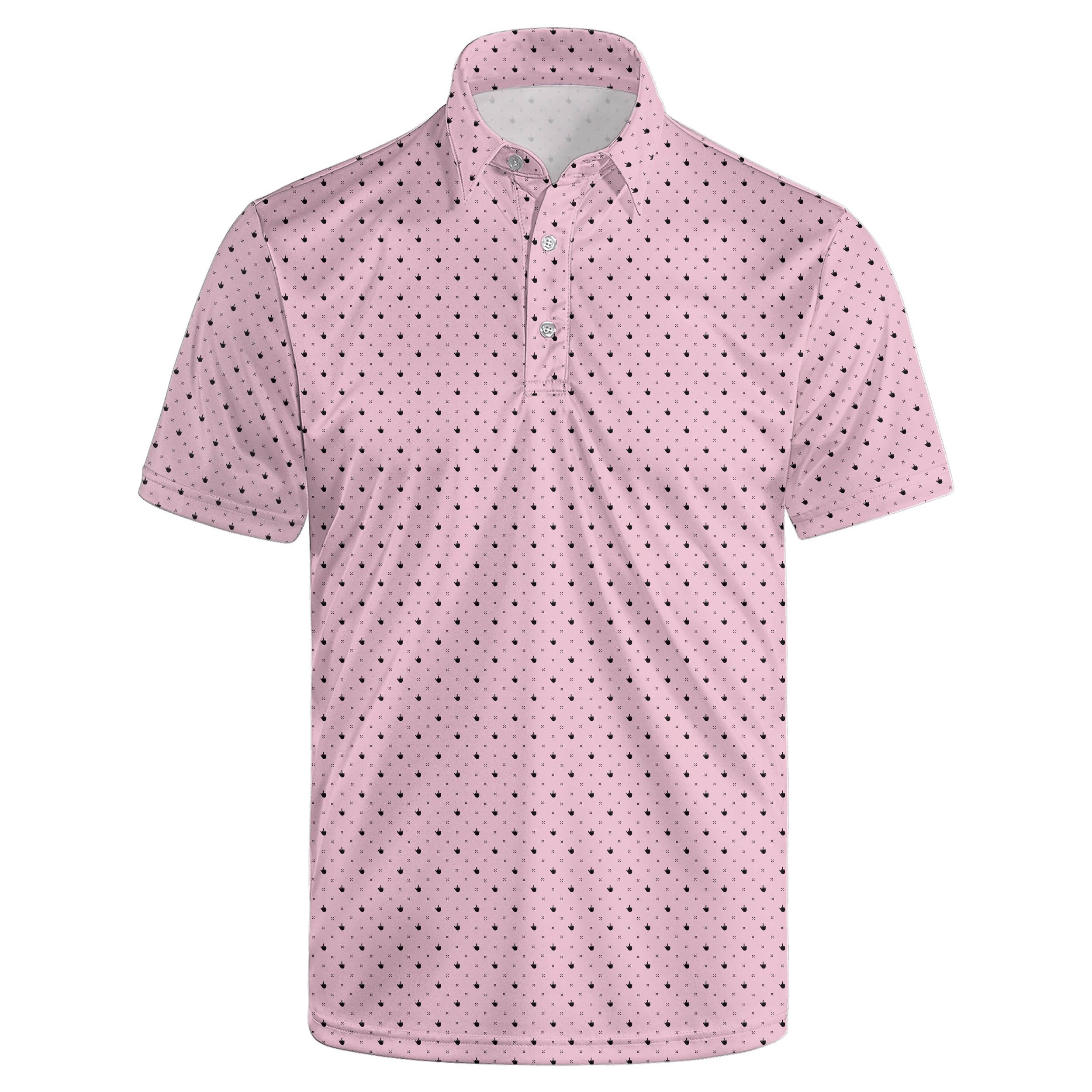 Mens Funny Golf Polo Shirts Short Sleeve Quick Dry Polo Shirts