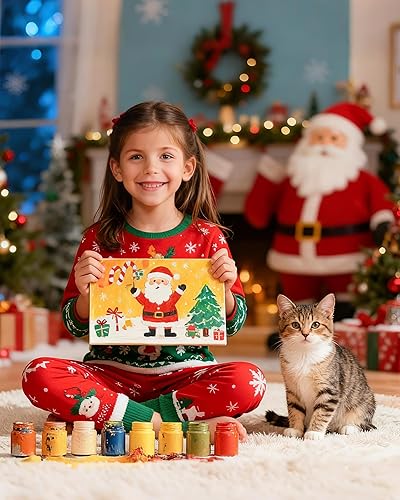 Miniatura 7 de MaxGear Lienzo para pintura, paquete de 12 tableros de lienzo de pintura de 8 x 10, suministros de arte para adultos y niños para decoración de