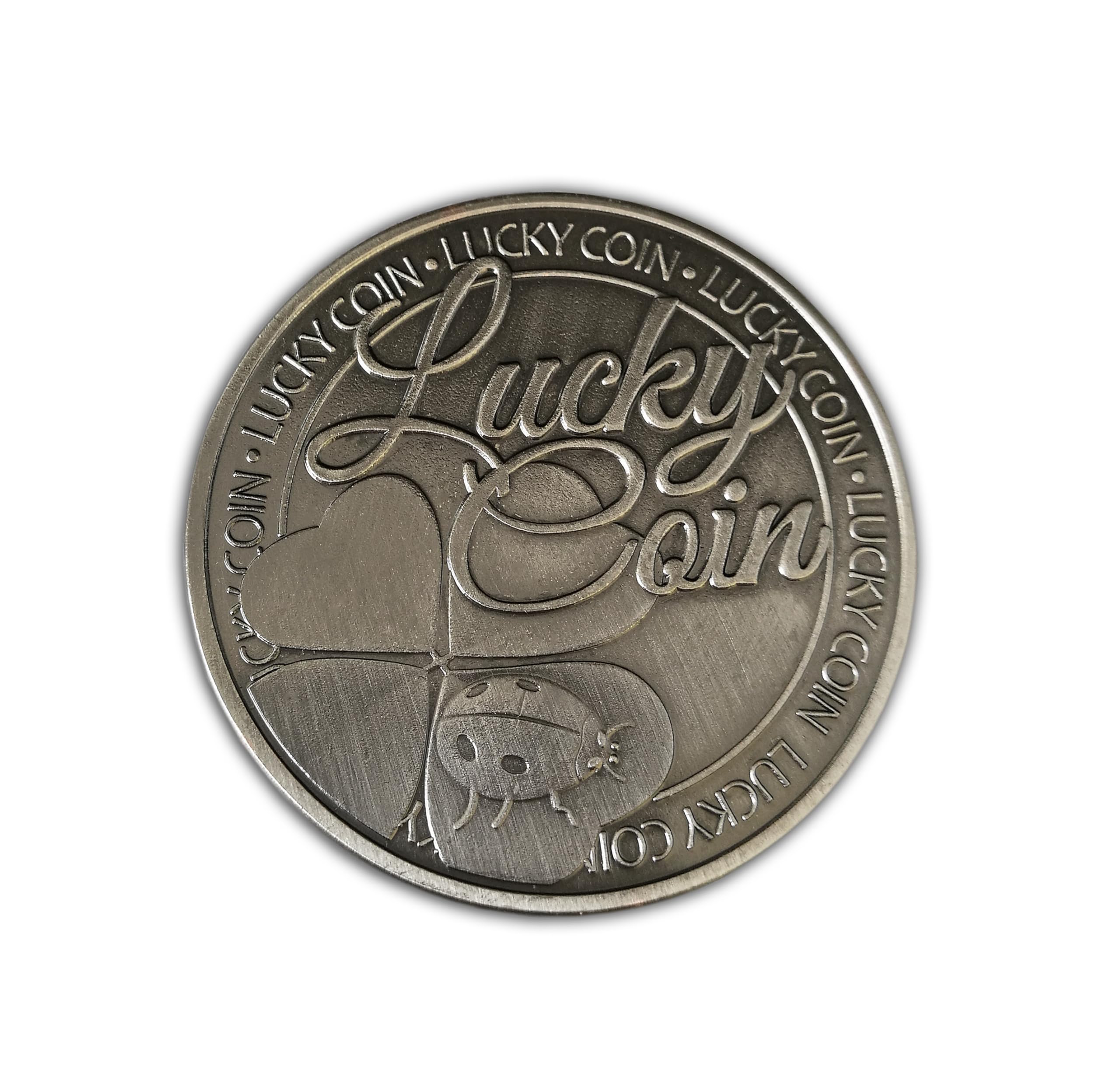 Eillwin Antique Bronze Lucky Four Leaf Clover Coin - Commemorative Souvenir For Protection, Friendship And Love