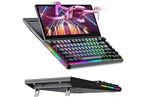 Ficihp Ergonomic Gaming Keyboard with Screen